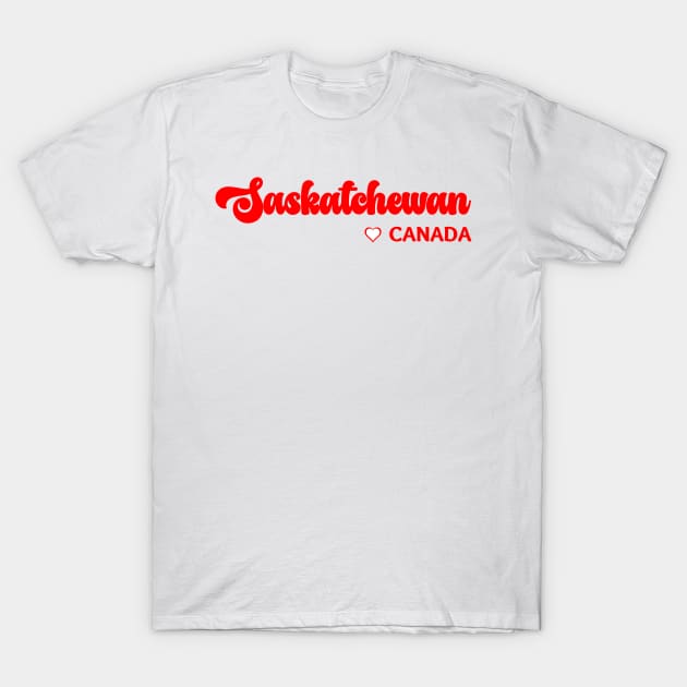 Saskatchewan: I love Canada T-Shirt by teezeedy